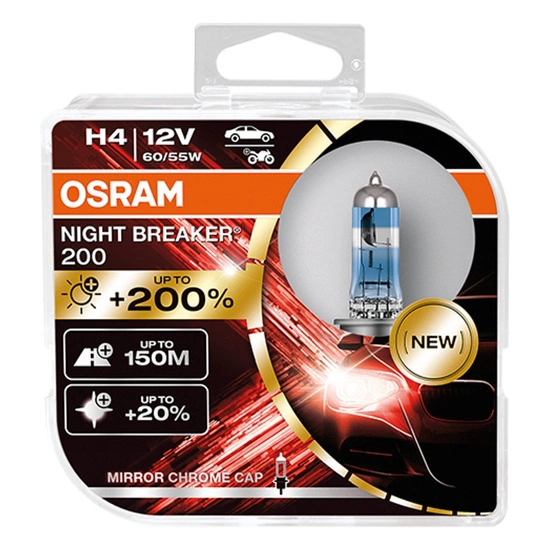 OSRAM H4 Night Breaker Laser +200% 2szt. DUO BOX 