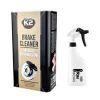 Zestaw: K2 Brake Cleaner zmywacz do hamulców 5L+opryskiwacz 0,5l