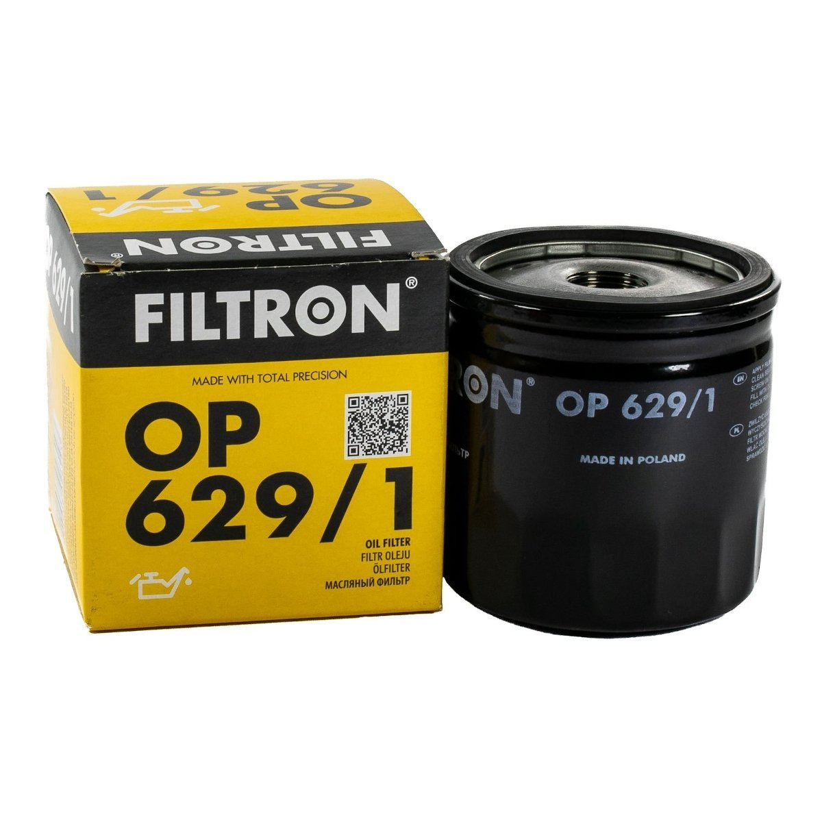 FILTRON filtr oleju OP629/1 Fiesta 1.251.6 08 Focus 1