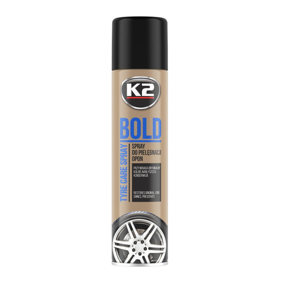 K2 Bold spray mokra opona - pielęgnuje i nabłyszcza opony 600ml